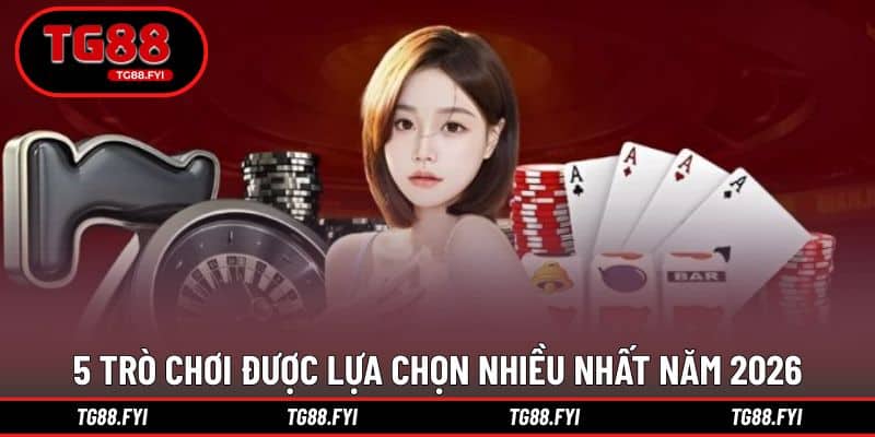 5 trò chơi được lựa chọn nhiều nhất năm 2026