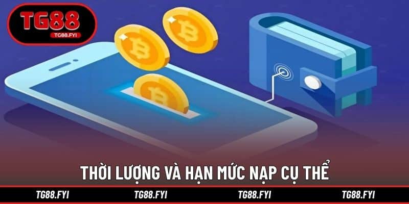 Thời lượng và hạn mức nạp cụ thể
